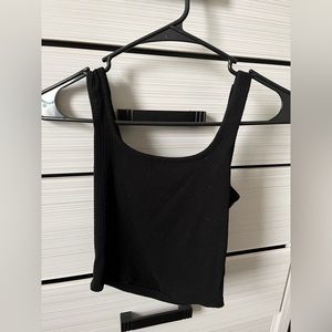 Ribbed Black Tank top